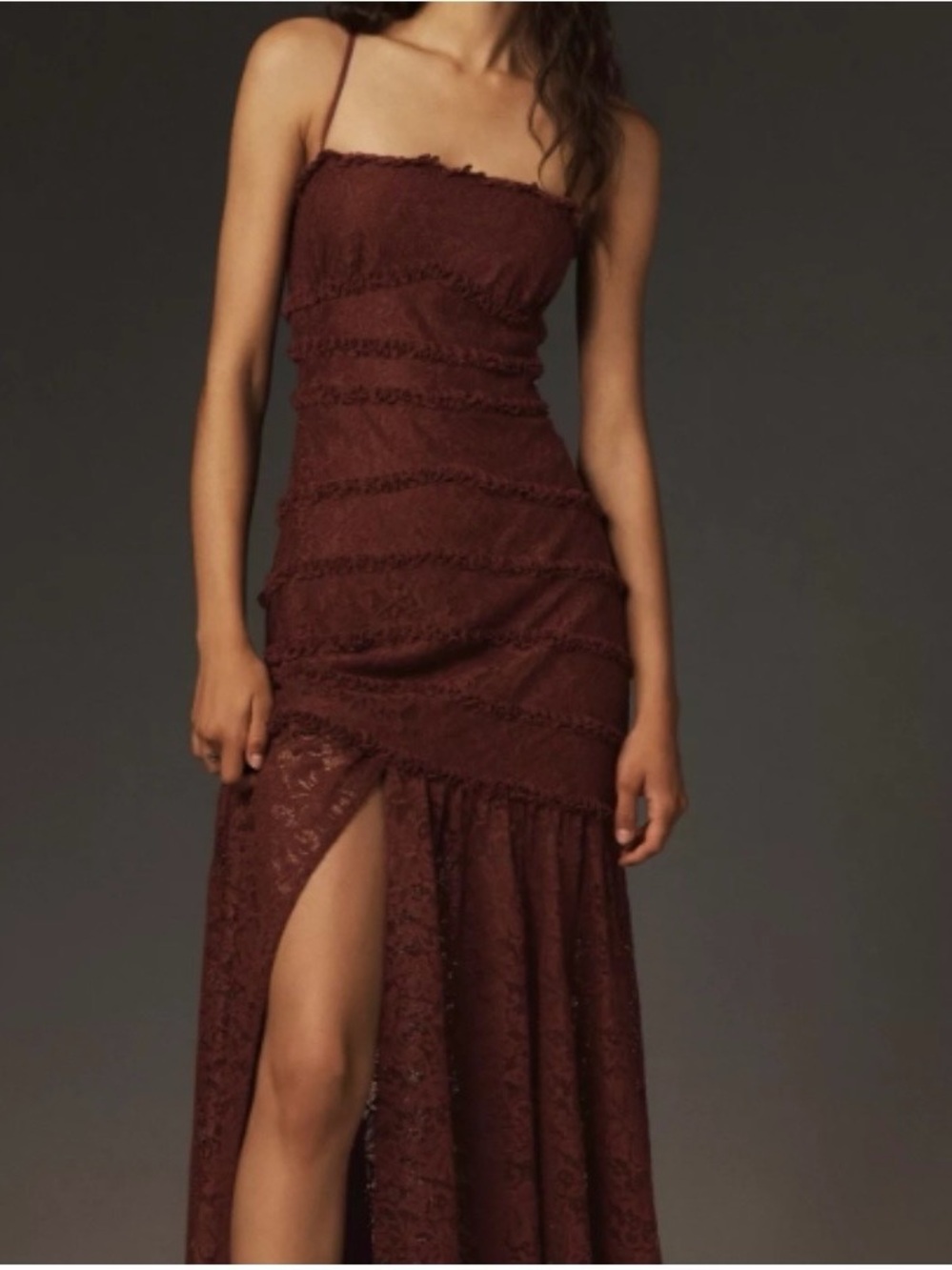 The BHLDN Zoe Stretch Lace Midi Dress size large